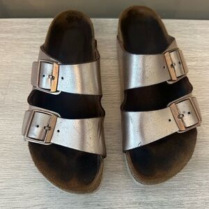 Birkenstock Bronze Double Strap Sandals